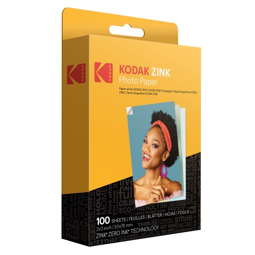 Kodak 2"x3" Premium Zink Photo Paper, Instant Print 100 Photo Printing Paper Sheets
