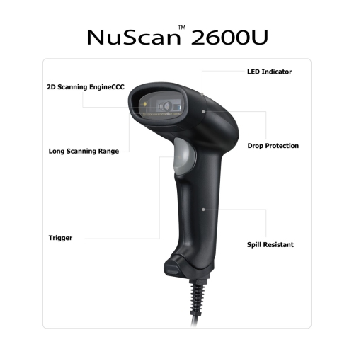 ADESSO TECHNOLOGY 2D Handheld Barcode Scanner