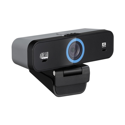 ADESSO TECHNOLOGY 30 fps Fixed Focus 4K Ultra HD Webcam with Dual Microphones