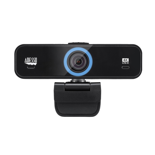 ADESSO TECHNOLOGY 30 fps Fixed Focus 4K Ultra HD Webcam with Dual Microphones