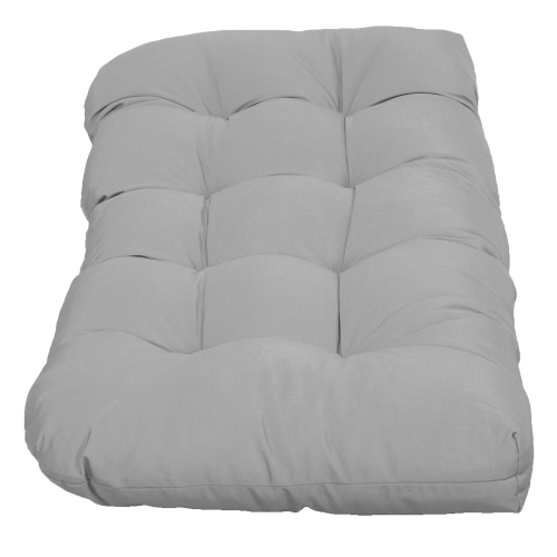 Outsunny – Ensemble de 2 coussins de rechange pour banc de terrasse, coussin de siège pour causeuse d'extérieur à 2 places, 43 x 19 x 3 po, gris