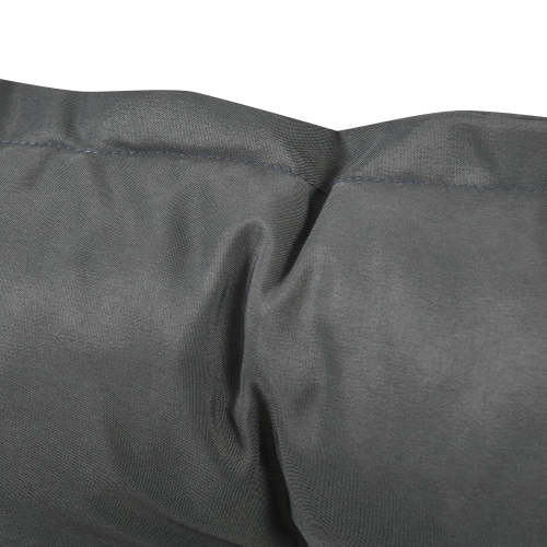 Outsunny Proch Swing Cushion, 59" x 40" x 4" Outdoor Bench Cushion with Backrest, 4" Thick Filling and String Ties, 3 Seater, Dark Grey