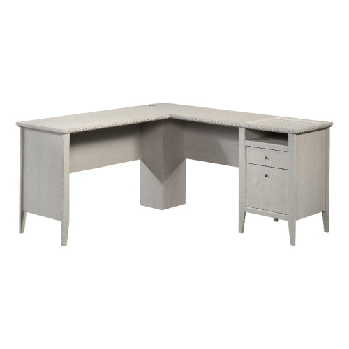 SAUDER  Larkin Ledge Engineered Wood L-Desk In Glacier Oak Finish