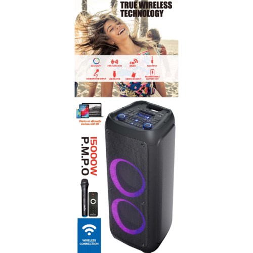 Digital Sunflash SF-2500 Bluetooth 1500W Speaker TWS