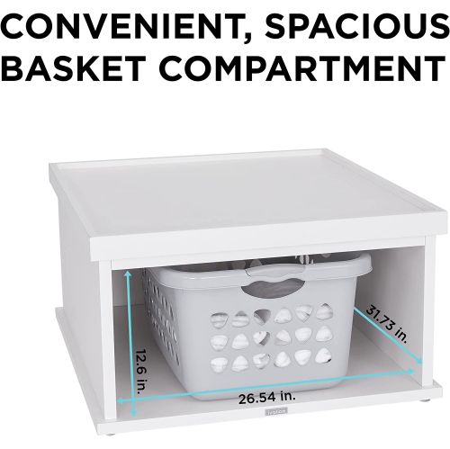 Ivation - Caisson de buanderie en bois pour laveuse et sécheuse, conçu pour convenir à toutes les machines