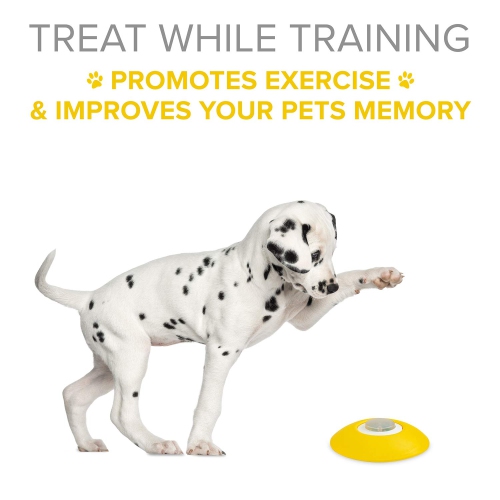 Arf Pets Dog Treat Dispenser with Remote Button, Intetactive Dog Toy for Memory Training