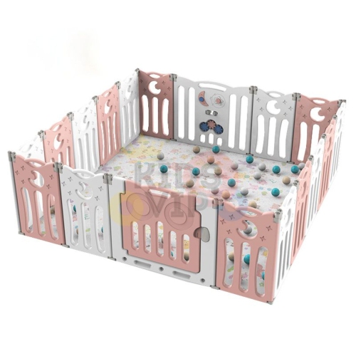 Parc d'activités pliable pour bébé KidsVIP, enfants, 20 panneaux, barrières de sécurité pour bébé, intérieur/extérieur, panneaux amovibles