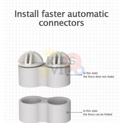 KidsVIP Baby Playpen, Kids 20 Panel Foldable Activity Center Portable Play Yard Baby Gates Infant Safety Fence Enclosure for Indoor/ Outdoor w/