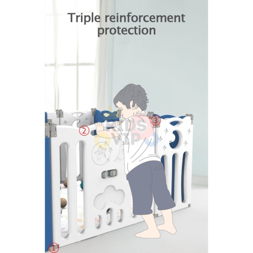 KidsVIP Baby Playpen, Kids 20 Panel Foldable Activity Center Portable Play Yard Baby Gates Infant Safety Fence Enclosure for Indoor/ Outdoor w/