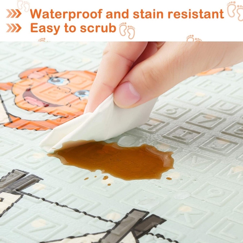 Baby & Toddler Extra Thick Double Sided Foldable Water Resistant Play Mat