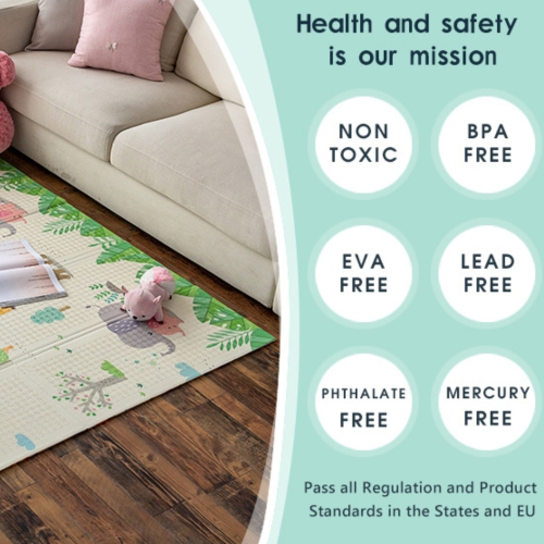 Xxl Indoor/outdoor Toddlers, Infants And Kids Double Sided Foldable Foam Playmat/picnic Mat