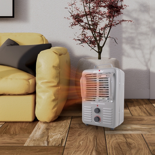 London Sunshine Milkhouse Utility Electric Portable Heater with Steel Body and Thermostat