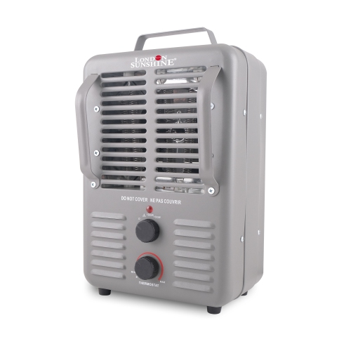 London Sunshine Milkhouse Utility Electric Portable Heater with Steel Body and Thermostat