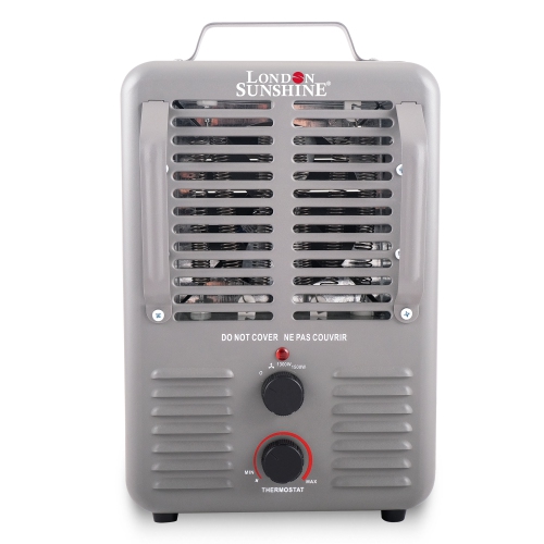London Sunshine Milkhouse Utility Electric Portable Heater with Steel Body and Thermostat