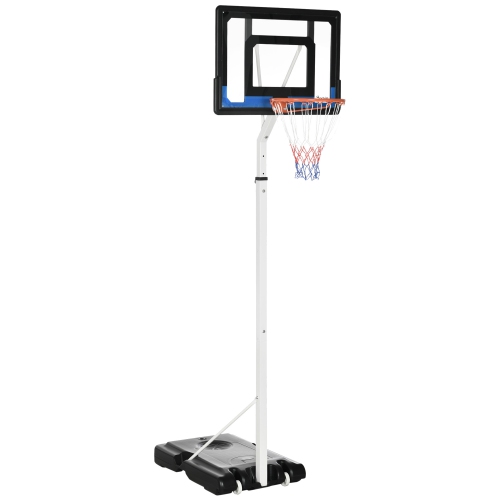 Panier de basketball extérieur Soozier portable ajustable 29,5 po