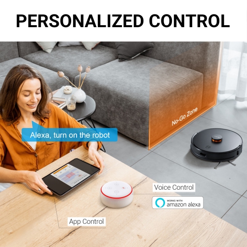 IMOU Robot Vacuum Cleaner with Auto Dirt Disposal, Self-Charging with Lidar Navigation Smart Mapping, WiFi, APP Control