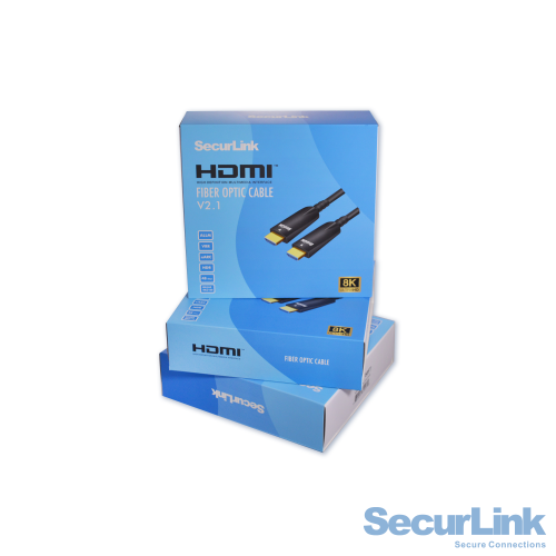 SECURLINK HDMI Fiber Optic HDMI 2.1 Cable HDR 4K 120Hz High Speed 48Gbps-50FT