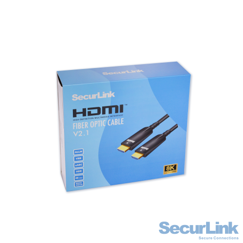 SECURLINK HDMI Fiber Optic HDMI 2.1 Cable HDR 4K 120Hz High Speed 48Gbps-100FT