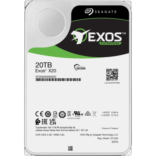 Seagate ST20000NM002D Exos X Series ST20000NM002D Hard Drive