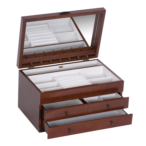 Mele and Co Fairhaven Wooden Jewelry Box