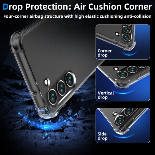 【CSmart】 Étui Coque arrière souple en gelée de silicone TPU mince pour Samsung Galaxy S23, transparente