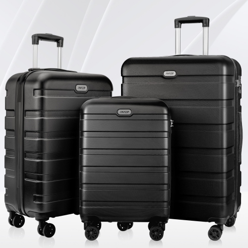 AnyZip Luggage Sets Carry On 20 24 28 Inch 3 Piece PC ABS Hardside ...
