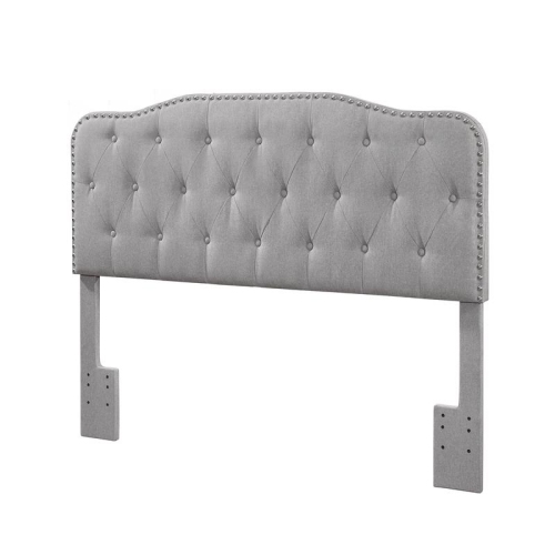 BEST QUALITY Tufted Gray Linen Headboard for Queen And Full Bed