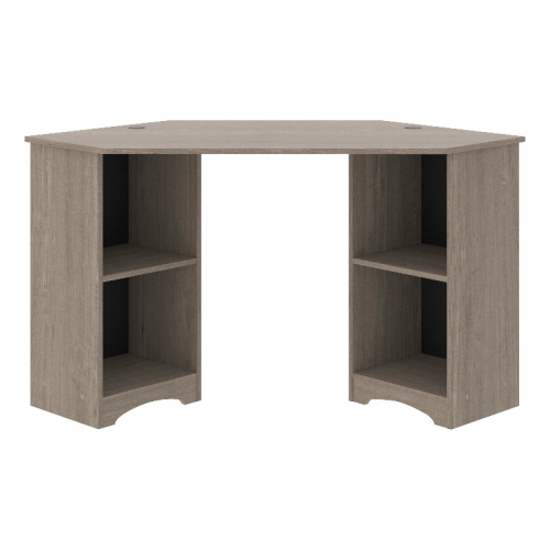 SAUDER  Beginnings Engineered Wood Corner Desk In Silver Sycamore/brown Finish