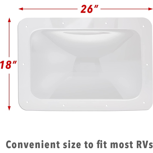 Hike Crew RV Skylight, Universal Skylight Window Replacement Cover - Clear