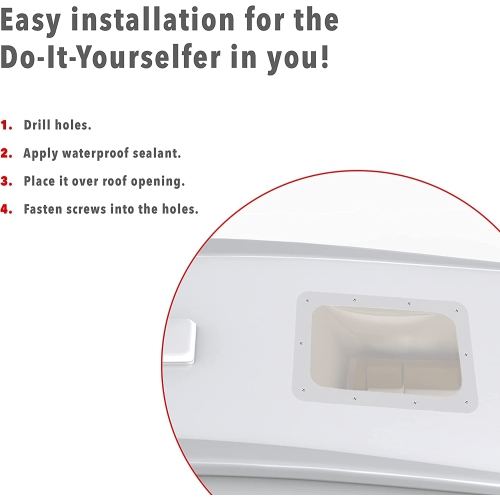 Hike Crew RV Skylight, Universal Skylight Window Replacement Cover - Clear