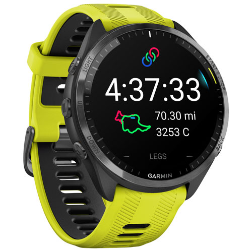Garmin Forerunner 965 47mm Bluetooth Running Smartwatch - Amp Yellow/Black