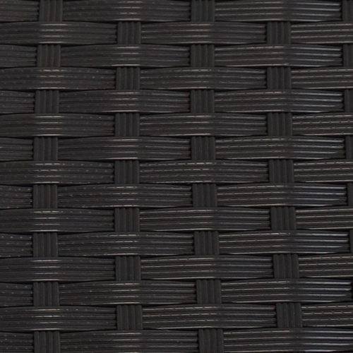 Sunnydaze Resin Wicker Indoor/Outdoor Storage Deck Box with Handles - Black