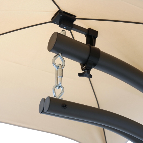 Sunnydaze Floating Lounge with Umbrella/Cushion and Stand