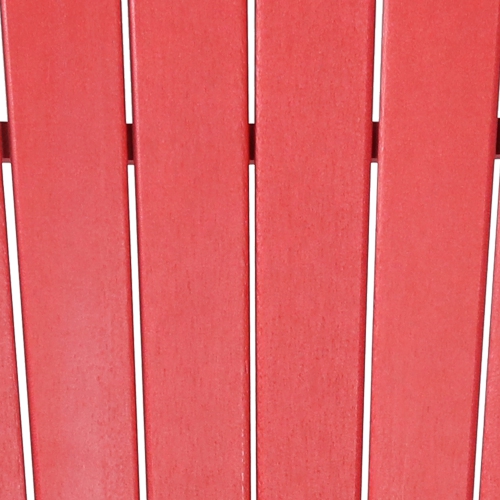 Sunnydaze Upright HDPE Raised Outdoor Adirondack Chair - Red