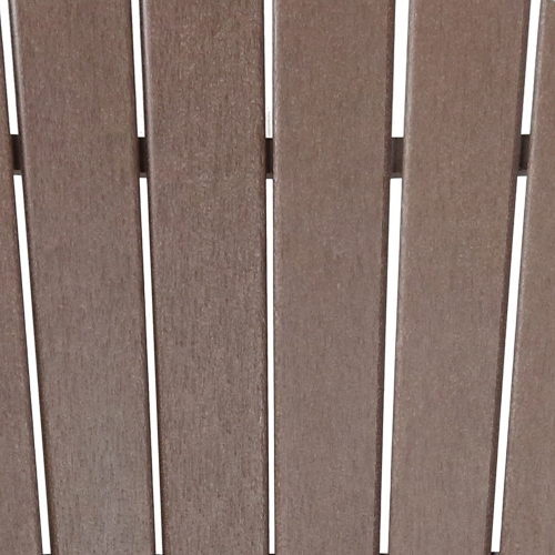 Sunnydaze Upright HDPE Raised Outdoor Adirondack Chair - Brown