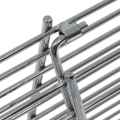 Grille de cuisson pliante en métal chromé Sunnydaze de 36 po