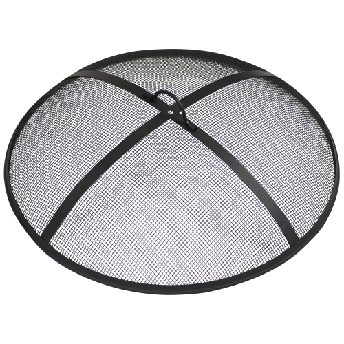 Sunnydaze 24 in Steel Round Fire Pit Spark Screen