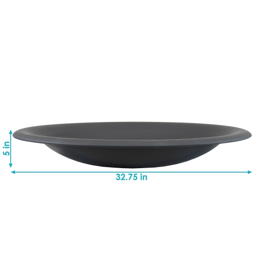 Sunnydaze 33 in Classic Elegance Steel Replacement Fire Pit Bowl - Black