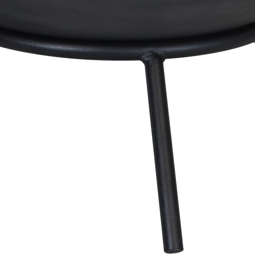 Sunnydaze – bol de foyer surélevé en fonte de 22 po avec support