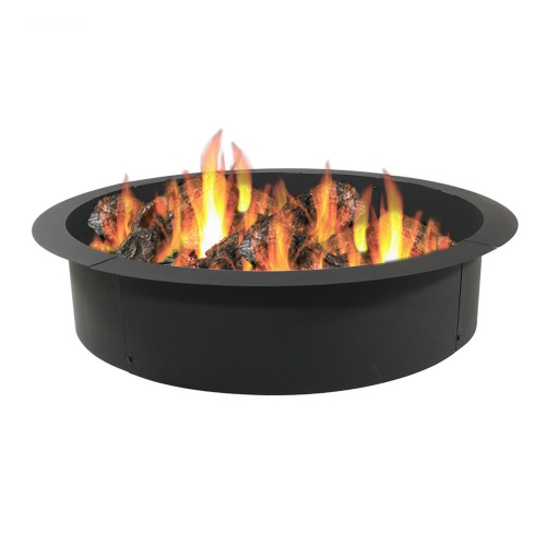Sunnydaze 30 in Heavy-Duty Steel Above/In-Ground Fire Pit Ring Insert