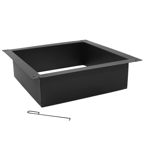 SUNNYDAZE DECOR  Sunnydaze 30 In Heavy-Duty Steel Above/in-Ground Square Fire Pit Rim Liner Great product, and some of the best customer service I have ever encountered, on a web purchase