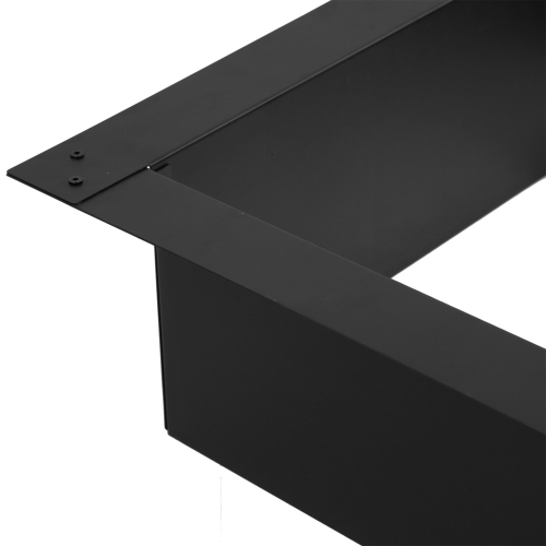 Sunnydaze 30 in Heavy-Duty Steel Above/In-Ground Square Fire Pit Rim Liner