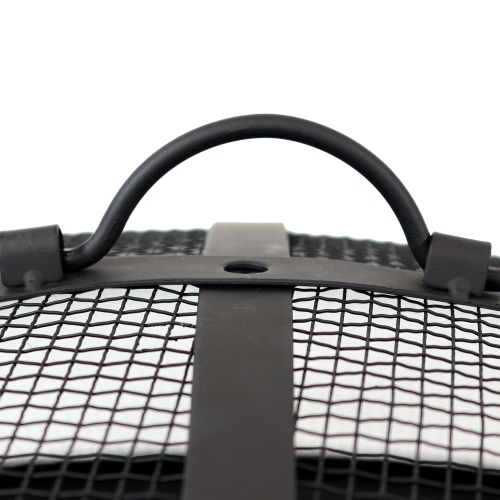 Sunnydaze 42 en acier cosmique foyer avec écran à étincelles et tisonnier