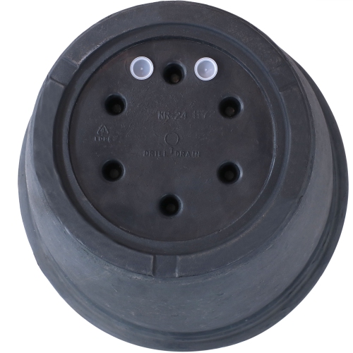 Sunnydaze 24 in Anjelica Unbreakable Polyresin Planter - Slate Finish