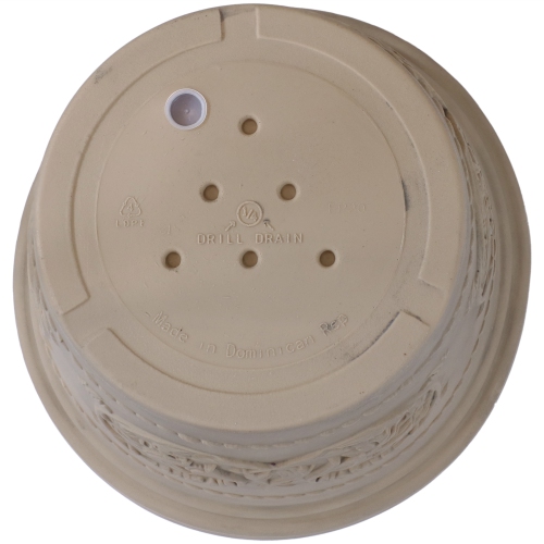 Sunnydaze 19.5 in Arabella Polyresin Outdoor Planter - Beige