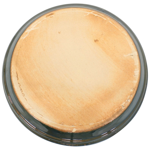 Sunnydaze 12 in Ceramic Flower Pot/Plant Saucer - Dark Green - Set of 2