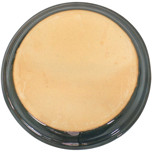 Pot à fleurs en céramique/soucoupe pour plante de Sunnydaze 7 po - Vert foncé - Ensemble de 2