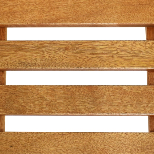 Sunnydaze 2-Tier Meranti Wood Plant Stand with Teak Oil Finish - 24 in