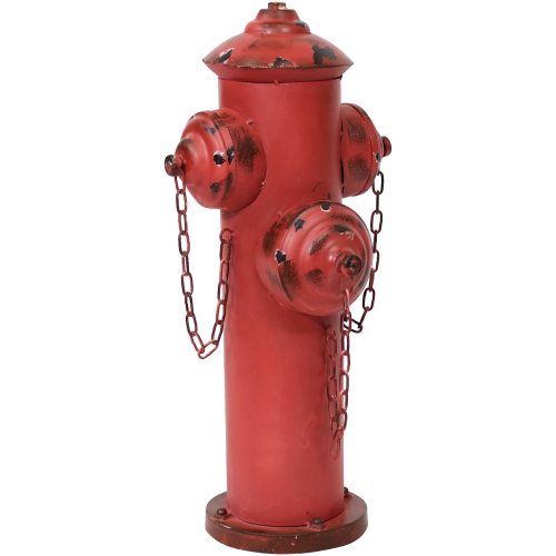 SUNNYDAZE DECOR  Sunnydaze Fire Hydrant Metal Outdoor Statue - 21.5 In