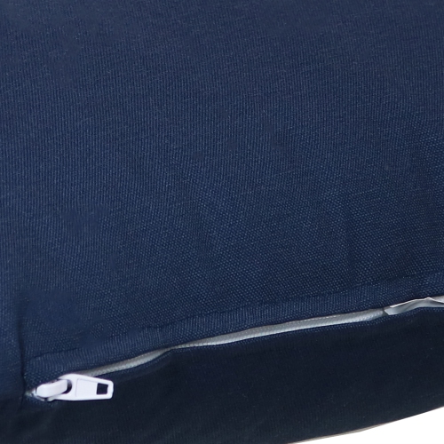 Sunnydaze 2 oreillers décoratifs pour l’extérieur – 17 po x 17 po – bleu marine